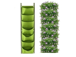 Sacos Suspensos Para Plantas - Saco De Cultivo - Jardinagem Exterior - Organização De Plantas - Feltro - Verde