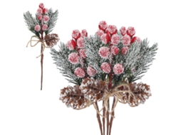 Laxiscreed Arranjo De Flores Artificiais E Raminhos De Pinho Para Decoração De Natal