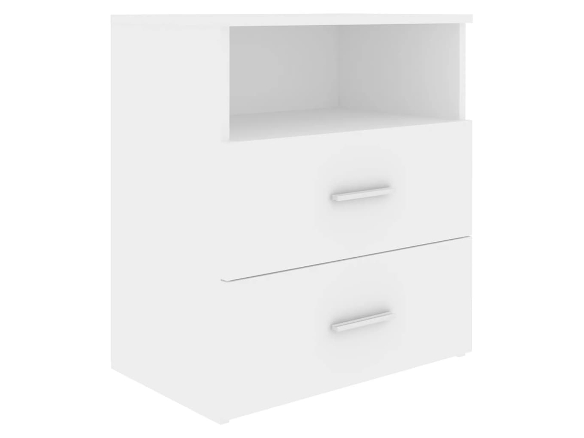 Bed Cabinet, Bed Cabinets Vidaxl Branco Madeira Processada (n/a)
