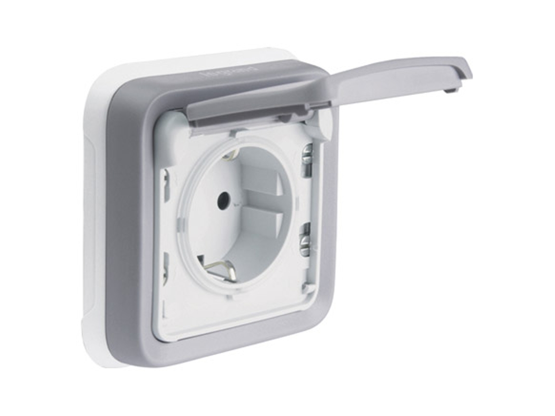 Base Schuko Empotrar Gris Ip55 LEGRAND