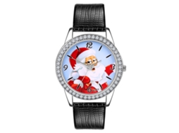 Relógio de Pulso Feminino Zhoulianfa Quartzo com Strass Mostrador Redondo Estilo Moderno