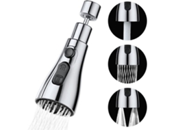 Torneira De Cozinha 360° Com 3 Modos, Misturador Rotativo, Arejador E Adaptador Universal Para Torneiras Yyv Yux Aquaforge