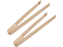 Pinça De Madeira Impermeável Imikeya, Conjunto De 2 Peças, Grossa E Resistente Ao Desgaste, Ideal Para Churrasco E