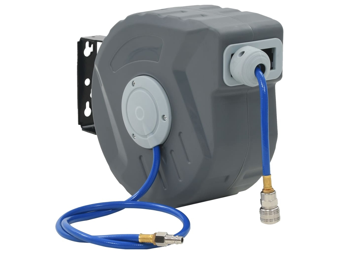 Vidaxl Enrolador Automático De Mangueira Para Ar Comprimido 1/4" 12 M