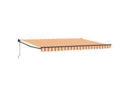 Conjunto 1 Toldo Retrátil Vidaxl Amarelo Poliéster (4 X 2 M)