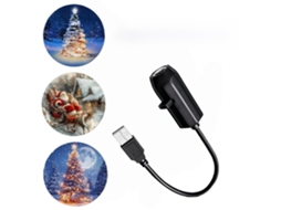 Projetor De Natal Teto Luz Noturna Pequena 2 Em 1 Mini Preto 5 Discos