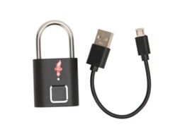 Cadeado Digital Com Impressão Digital Usb Recarregável