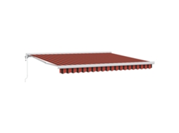 Conjunto 1 Toldo Retrátil Vidaxl Amarelo Poliéster (400 × 350 Cm)