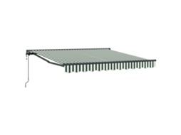Conjunto 1 Toldo Retrátil Vidaxl Verde Alumínio (350 X 250 Cm)