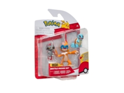 Figura De Batalha Jazwares Pkw3058 Conjunto De 3 Figuras Pokémon