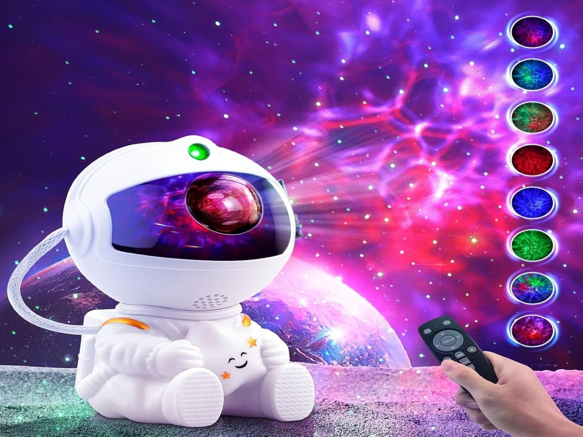 Projetor Lurelia Astronaut Star, Led, Céu Estrelado, para Quarto Modelo 4
