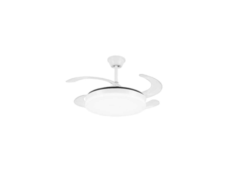 Ventilador DC ISABELLA S branco APP conectividade led memória colorida AKUNADECOR