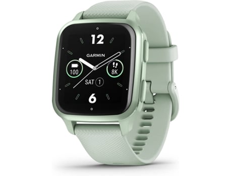 Smartwatch GARMIN Venu SQ 2 (Bluetooth - Até 11 dias de autonomia - Verde menta)