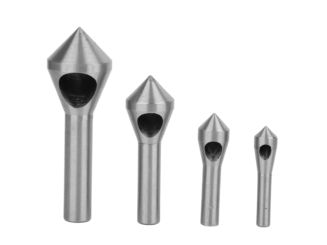 4 peças Dispositivo de Chanfro HSS4241 90 graus Broca de Desbaste para Metal Madeira Plástico com S/MARCA