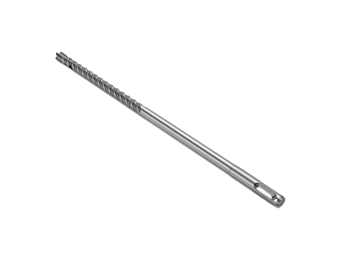 Broca De Martelo Perfuradora 12" Com Ponta Carboneto Tungstênio Em Aço