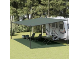 Vidaxl Tapete De Campismo Para Tenda Pead 400x700 Cm Verde-escuro