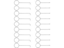 Gancho Linear De Aço Inoxidável Levantar Ralo Chuveiro, Ferramenta Remover Tampa De Ralo, Conjunto De 2 Peças