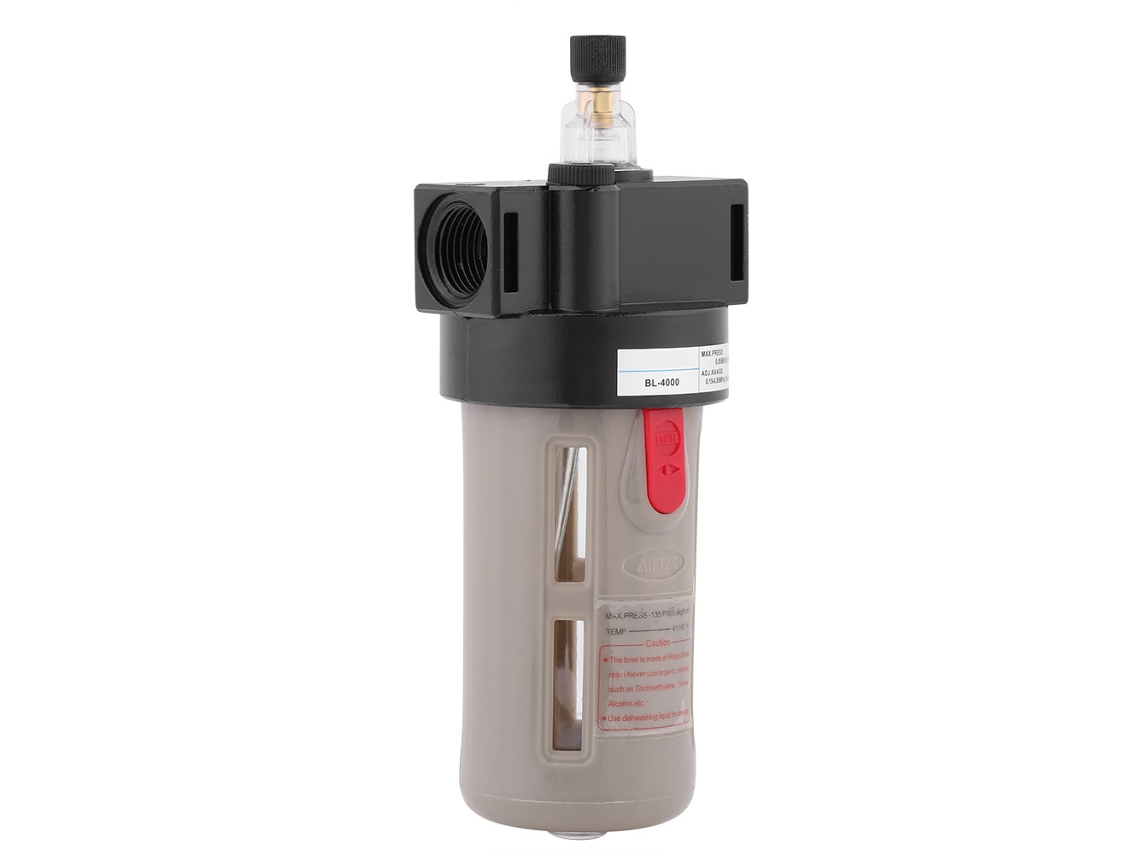Lubrificador De Ar Bl-4000 Pt1/2 Dn15 Para Sistema Neumático Com Óleo E Fixação Firme