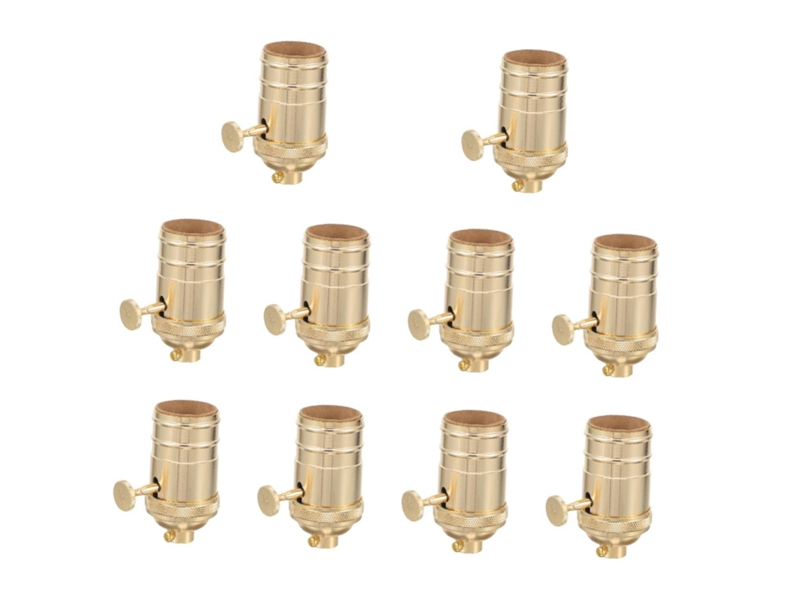 Kit De Reparo De Lâmpada Dourada Com 10 Peças