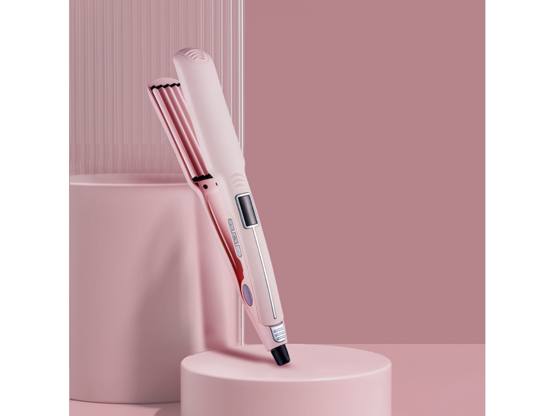 Alisador de Cabelo para Tranças Embutidas Suave para os Cabelos, Almofada para Raiz Alta na Coroa MDUG (rosa)