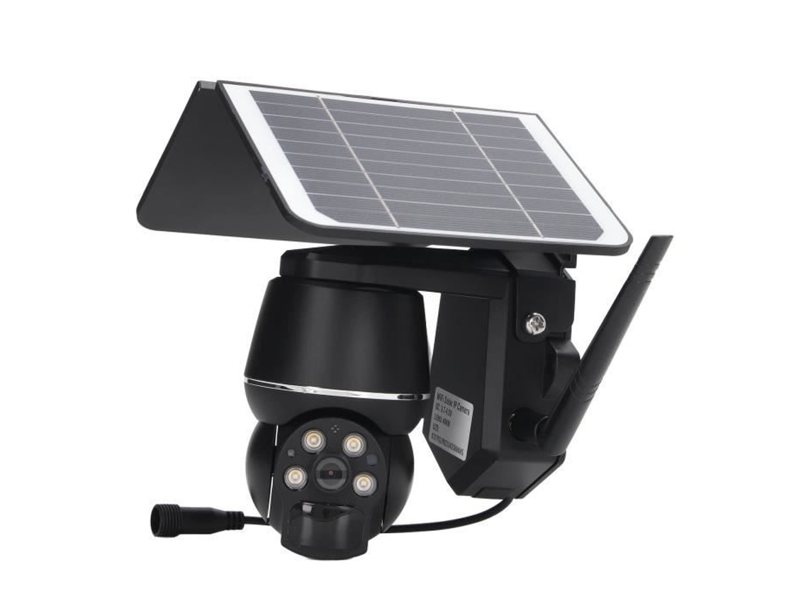 Câmera Externa Sem Fio 1080P Câmera de Energia Solar 3Mp 360 Wifi Câmera de Segurança Sem Fio Inteligente HURRISE