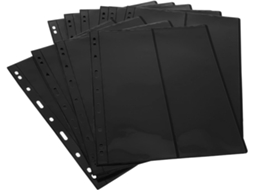 Fondotin 10 Peças Volantes Double Face Noires Para Álbum Timbres Inserções Flexíveis Em Rangées Verticales
