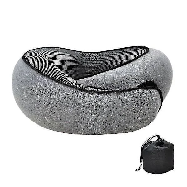Travesseiro De Viagem Para Pescoço Em Formato U, Com Espuma Viscoelástica, Massagem Cervical, Ideal Viagens Avião E Cuidar Da Saúd Aquaforge