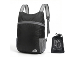 Mochila Dobrável E Leve Para Viagens, Mochila Ultraleve E Impermeável Para Caminhadas, Camping, Preta