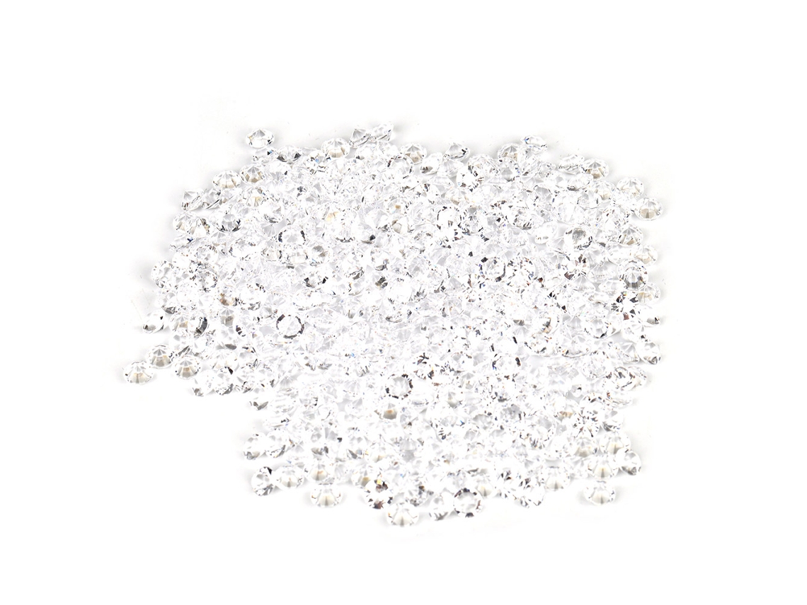 Confetes de Casamento Transparentes 1000 Peças, Diamantes Brancos para Decoração de Festa LAXISCREED