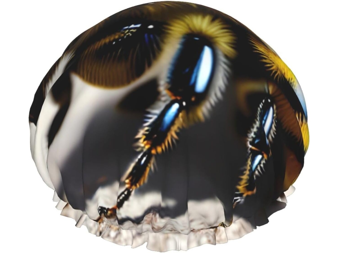 Touca De Banho Feminina Elegante, Impermeável, Reutilizável, Com Cordão Elástico Lavável, Adequada Para Cabelos Longos E