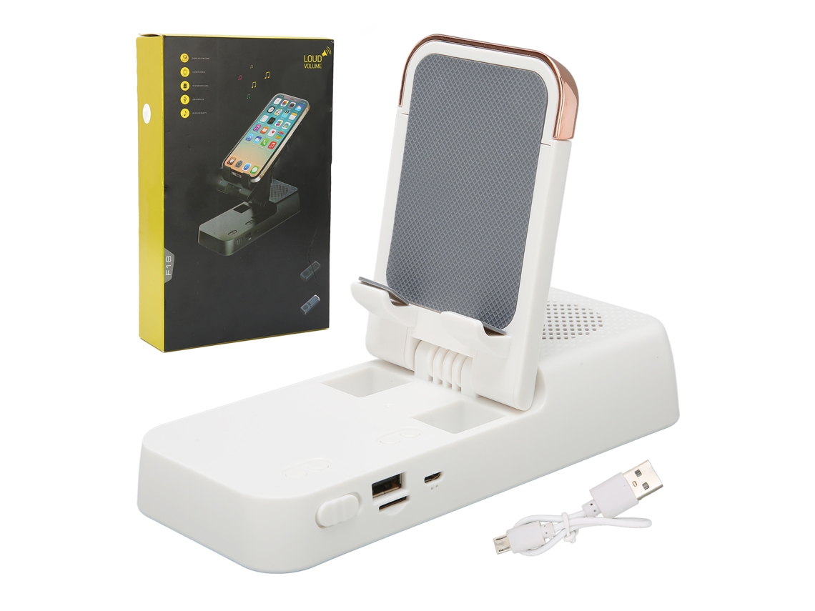 Suporte Mali para Celular com Alto Falante Bluetooth e Som Surround