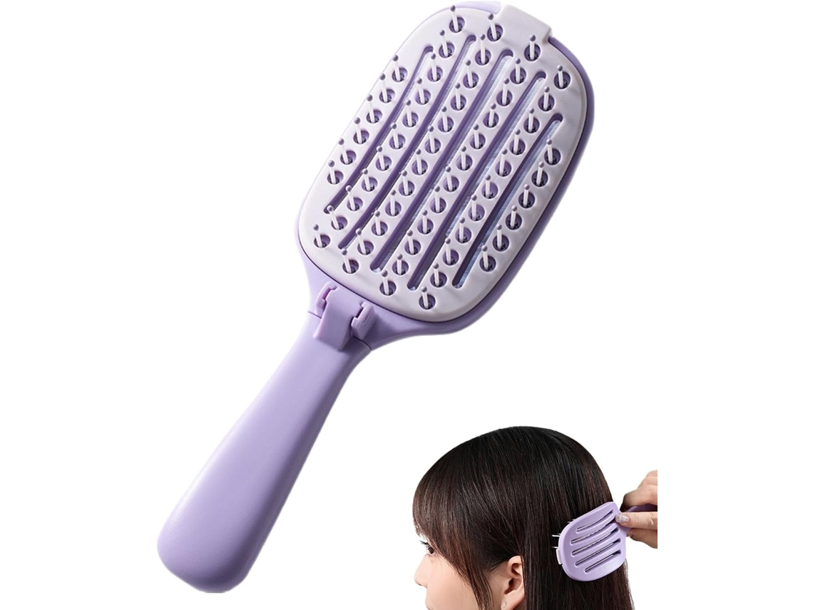 Escova Desembaraçadora, Ferramenta Dobrável Para Modelagem De Cabelo, Pente Para Dar Volume Aos Cabelos