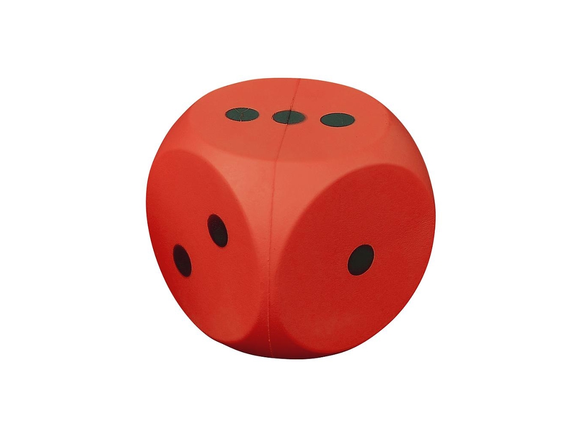 Dado De Espuma Pre Sport Vermelho Brinquedo Educativo 14 Cm