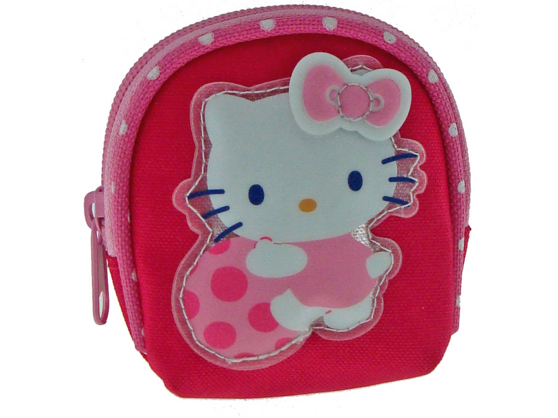 Porta-Moedas HELLO KITTY Playful (Poliéster - Rosa)