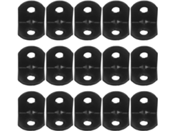 Homoyoyo 100 Peças Suporte De Canto Em Ferro Preto Para Prateleiras Madeira, Suporte Resistente Para Prateleiras, Ideal