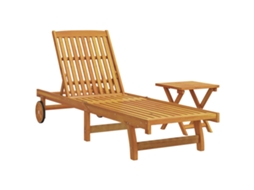 Sun Lounger, Sun Loungers Vidaxl Marrom Madeira De Acácia (n/a)
