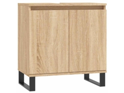 Bathroom Cabinet, Bathroom Cabinets Vidaxl Marrom Madeira Processada (n/a)