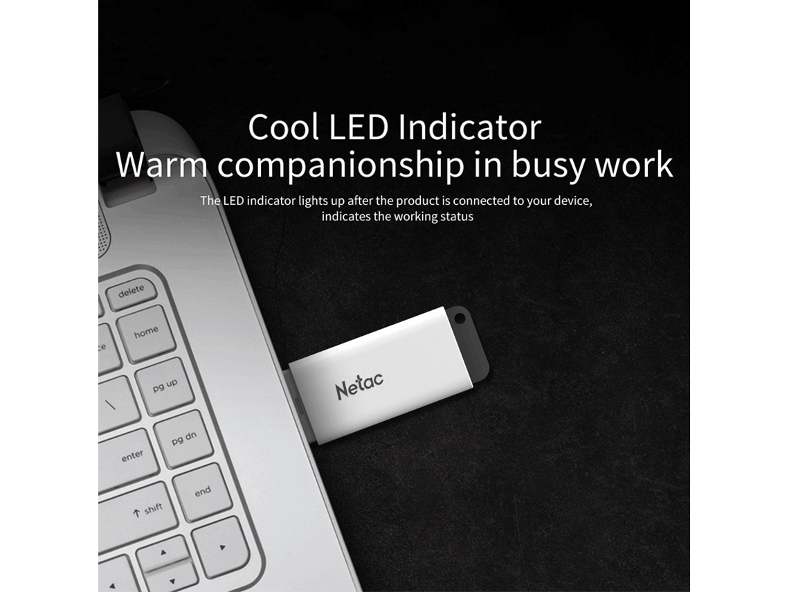 Pen USB NETAC U185 (128 GB - USB 2.0) | Worten.pt