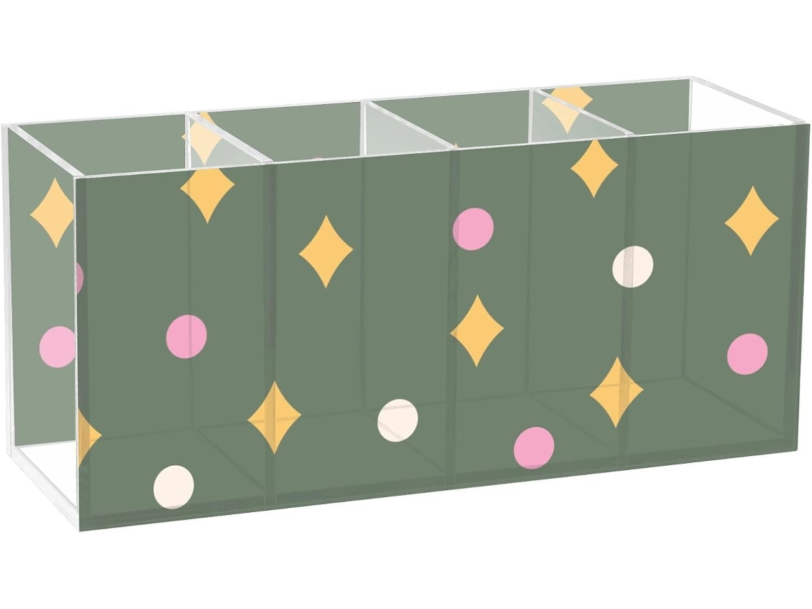 Organizador de Materiais Arte em Acrílico Transparente Frodotgv Ideal para Escola, Escritório e Maquiagem Es