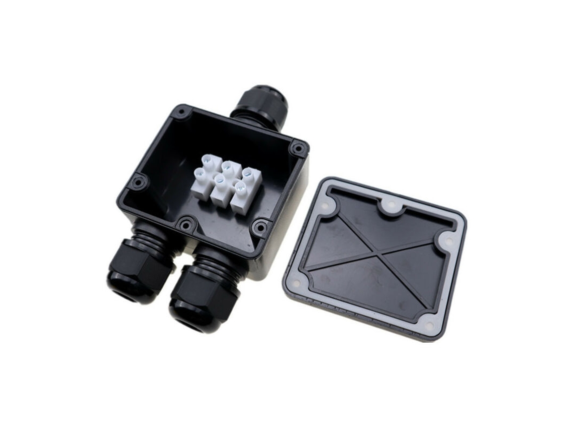 Conjunto De 2 Caixas Junção À Prova D'água Ip68, Caixa De Junção Externa À Prova D'água, Conectores De Caixa Junção Cabo 3 Vias Para 5 Mm A 9, B