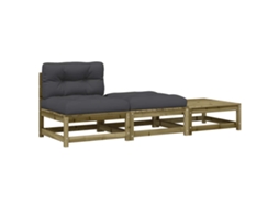 Garden Sofa, Garden Sofas Vidaxl Marrom Madeira De Pinho Impregnada (n/a)
