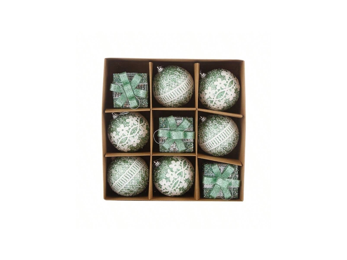 Pingente De Árvore De Natal Irregular De Natal, Verde Claro Igvtrade