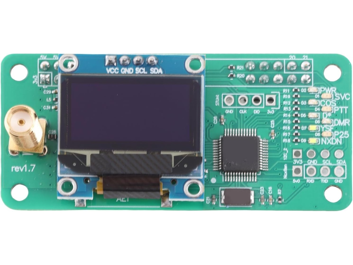 Kit De Módulo Hotspot Uhf-vhf-mmdvm Com Interface Sma, Placa Display