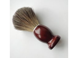 Pincel De Barbear De Pelo Animal Premium - Design Em Resina Vermelha Brilhante, Acessório Luxuoso Para Barbear