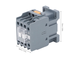 Laxiscreed Contactor Ac De 3 Polos Com Contactos Em Prata Para Aplicação Industrial