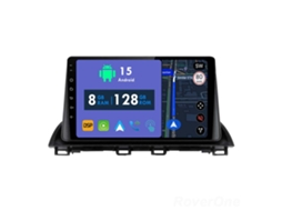 Auto Rádio Carro Bluetooth Autoradio 8GB RAM 128G ROM CarPlay Navegação GPS Ecrã Táctil RoverOne para Mazda 3 Axela 2014 - 2019