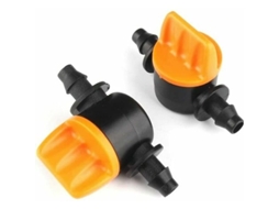 2 Peças Válvula De Controle De Fluxo De Água Micro 4/7mm 1/4" Para Sistema De Irrigação Por Gotejamento Jardim