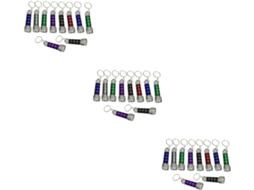 30 Chaveiros, Argolas Para Chaves, Moedas, Luzes Piscantes Para Crianças, Mini Bolsos Rosa
