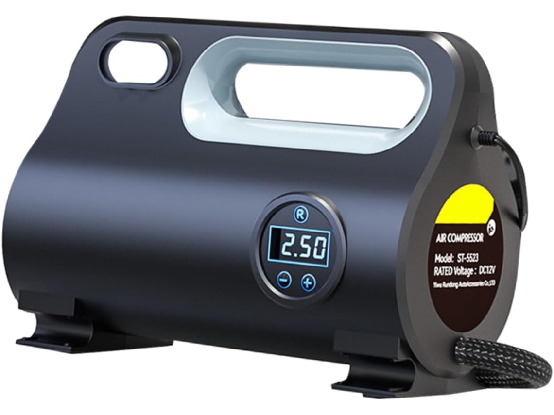 Bomba De Ar Portátil Para Carro, Compressor De Ar Digital, Inflador De Pneus
