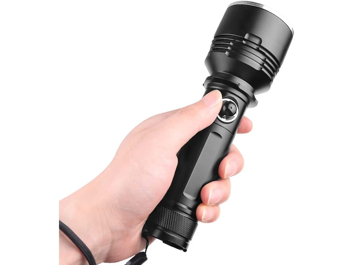 Lanterna Subaquática De Mergulho De 5000 Lumens Com 3 Modos E Impermeável Até 100m